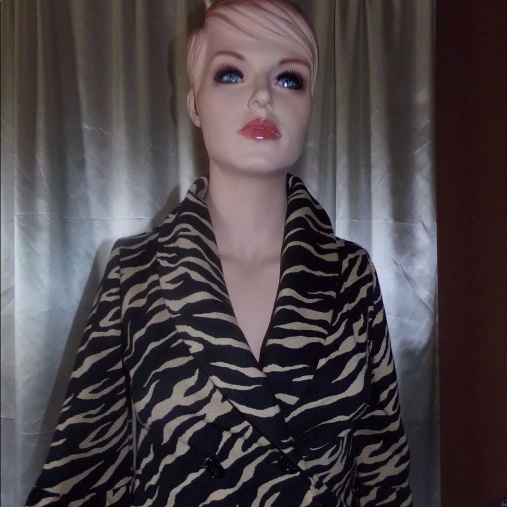 Grace Zebra Print Jacket sz. 8